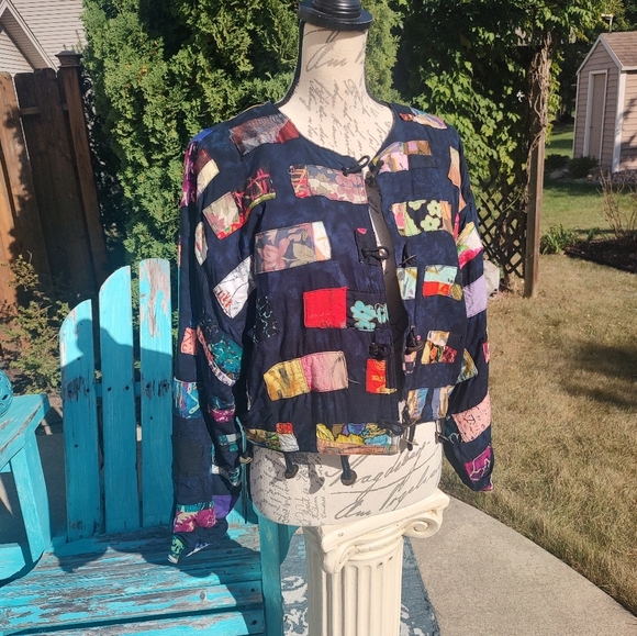 Nativewear Designs Large Multicolor Patchwork Jacket! - Picture 3 of 13
